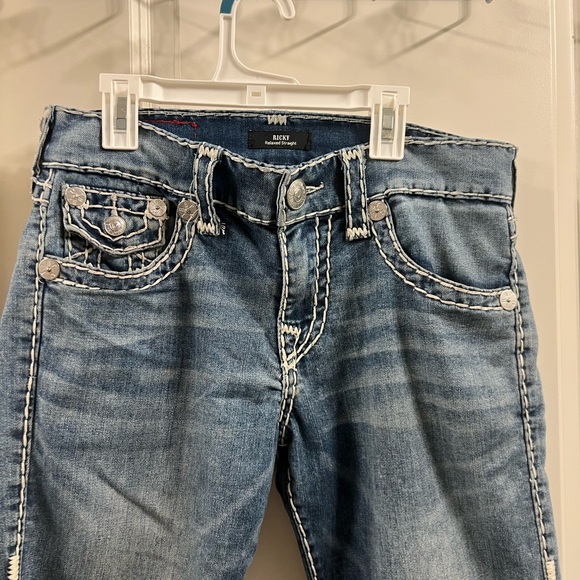 True Religion Blue Straight Jeans Classic Style - Picture 9 of 9